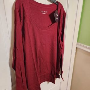 Ava and Viv Long Sleeved Shirt 1X